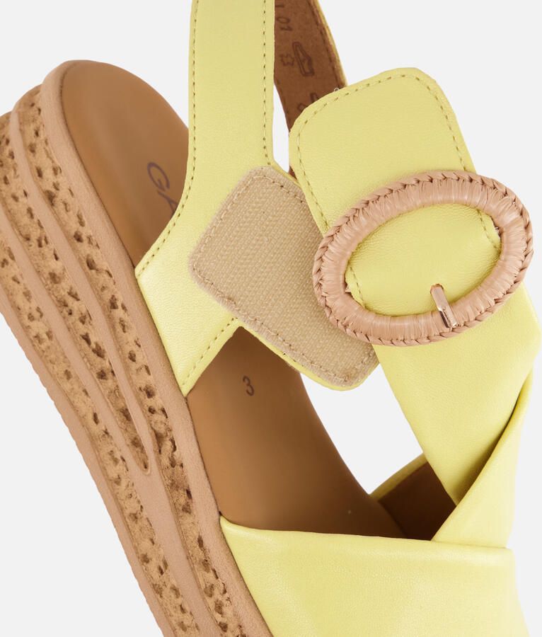 Gabor Sandalen geel Leer - Foto 3