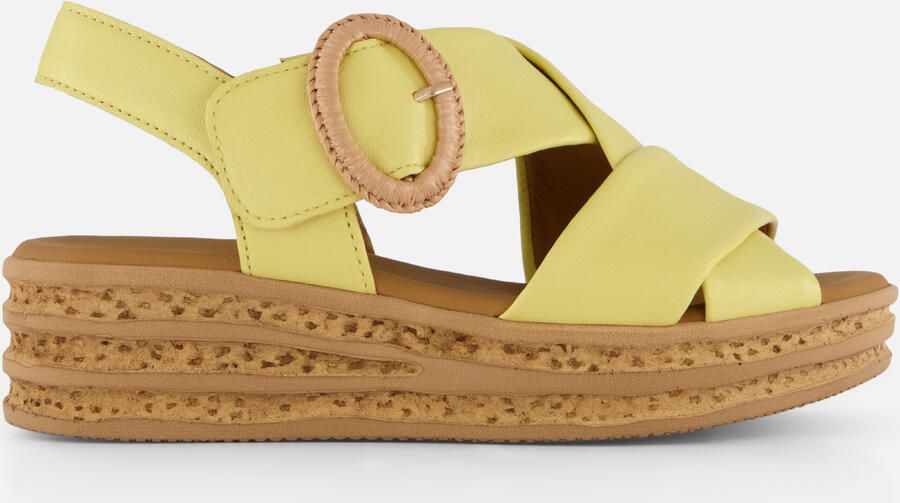 Gabor Sandalen geel Leer - Foto 4