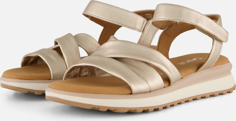 Gabor Sandalen Metallic goud Synthetisch