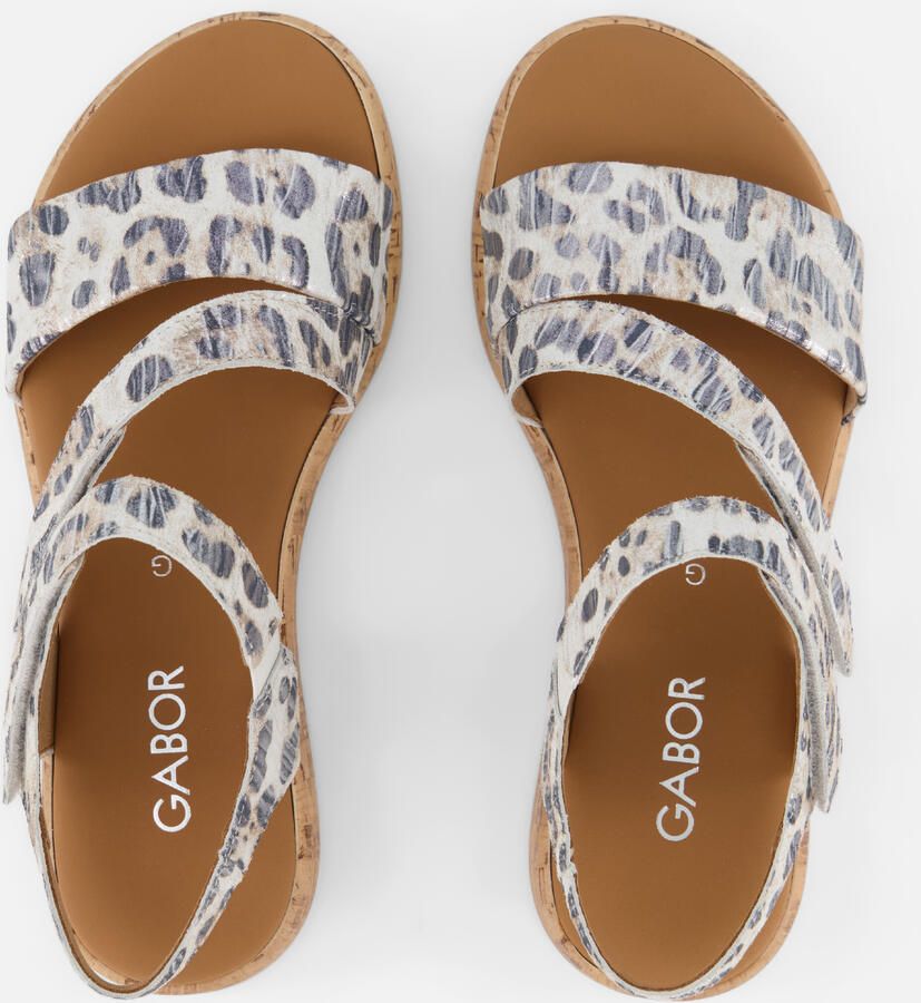 Gabor leren dames sandalen met luipaardprint - Foto 6