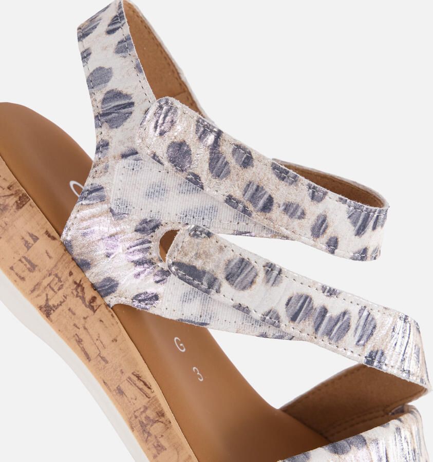 Gabor leren dames sandalen met luipaardprint - Foto 8
