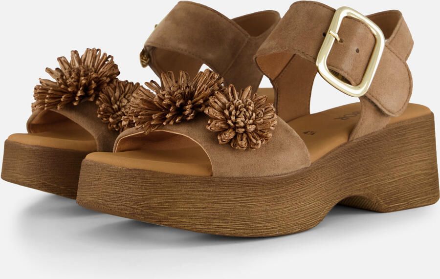 Gabor Sandalen taupe Suède