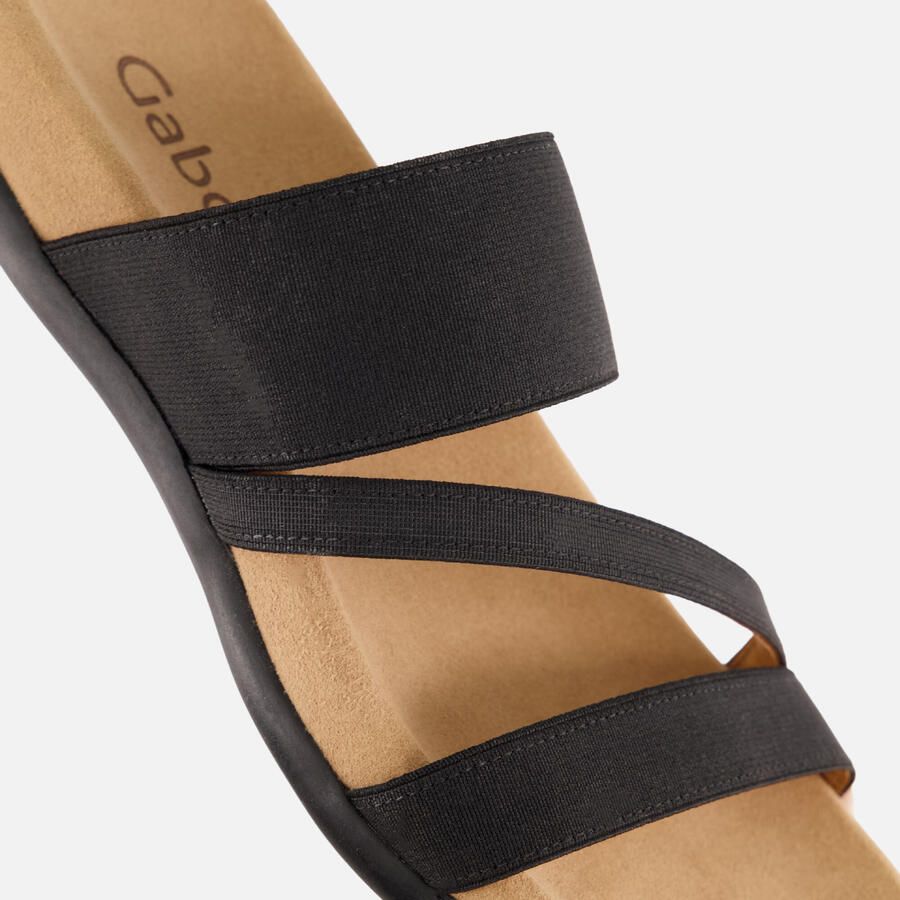 Gabor Slippers sleehak zomerschoen pantoffels met ademende leren voering - Foto 4