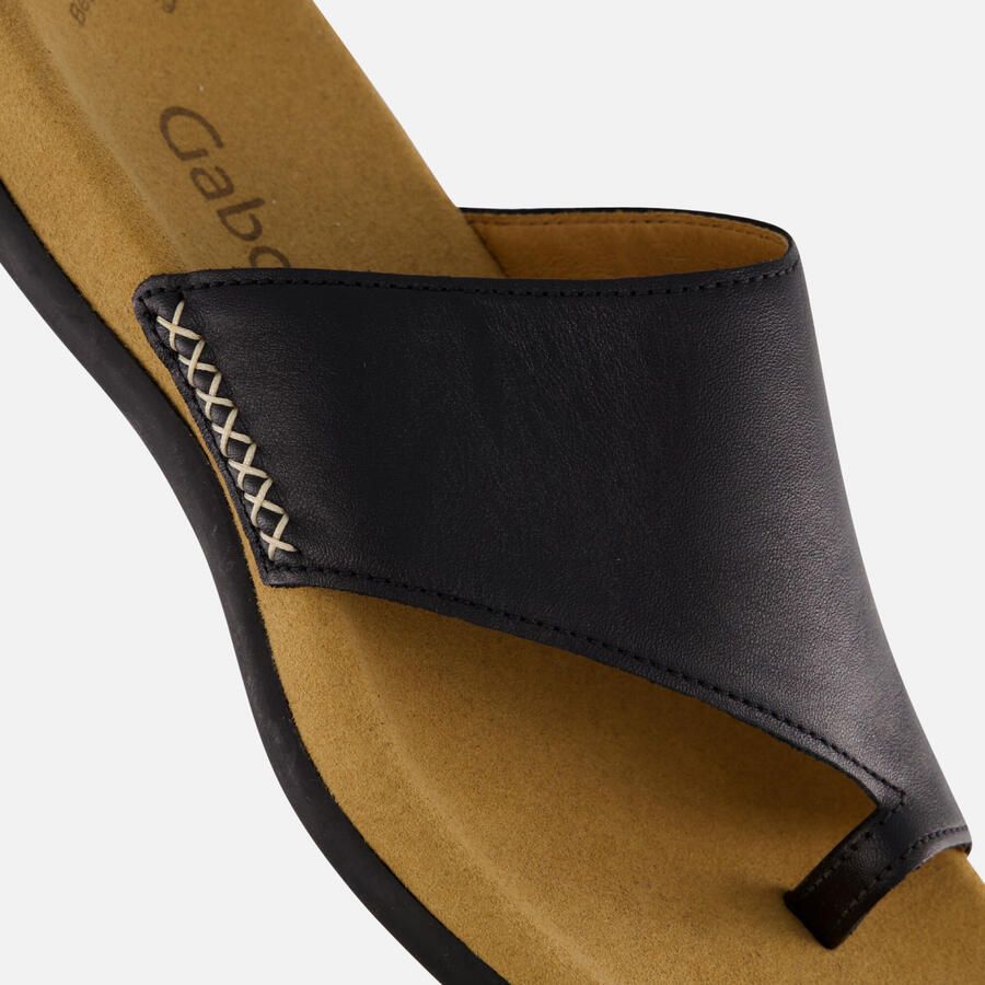 Gabor Teenslippers sleehak zomerschoen dianette met contrastkleurig borduursel - Foto 2