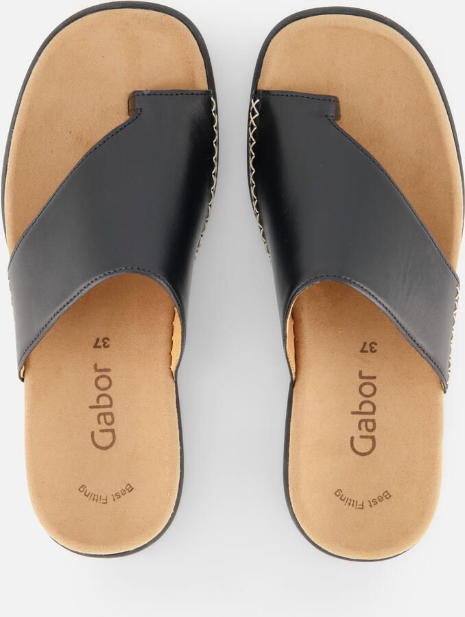 Gabor Teenslippers sleehak zomerschoen dianette met contrastkleurig borduursel - Foto 4