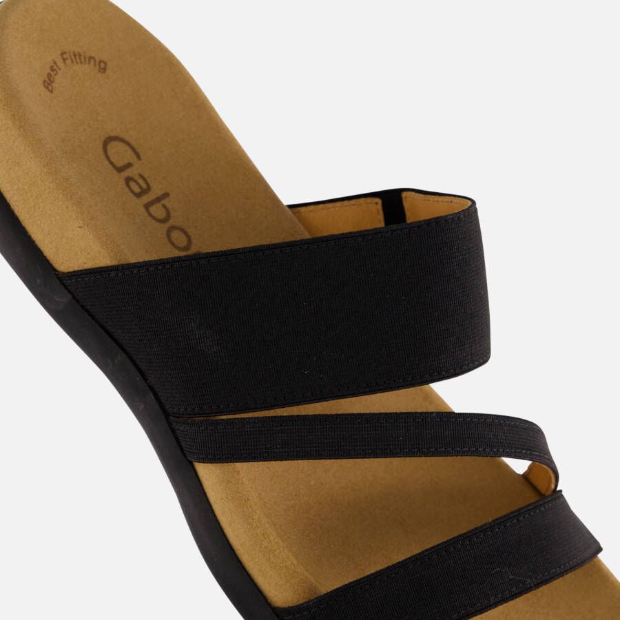 Gabor Slippers sleehak zomerschoen pantoffels met ademende leren voering - Foto 2