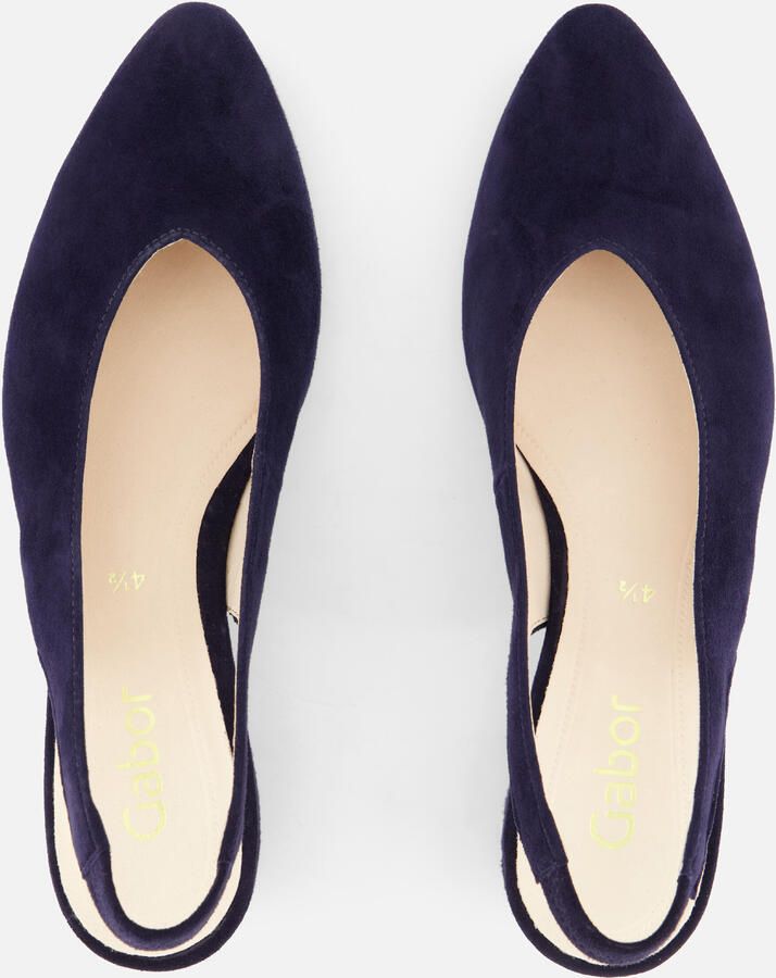Gabor Slingbacks blauw Suède - Foto 3
