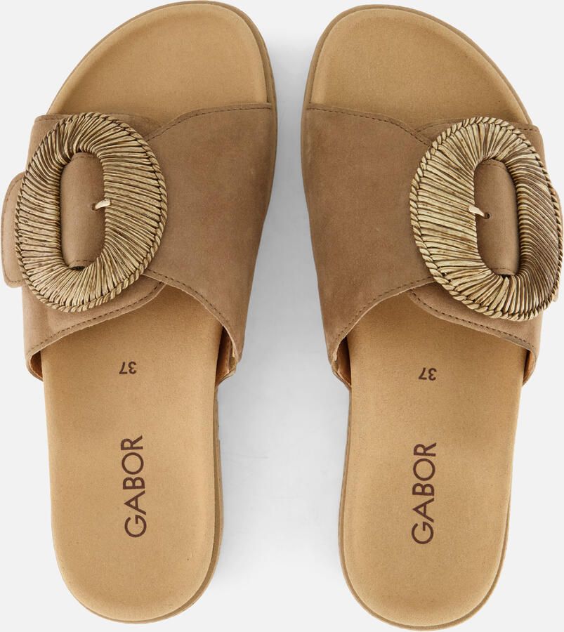 Gabor 83.742.14 Slippers Bruin Suede Dames Bruin - Foto 3