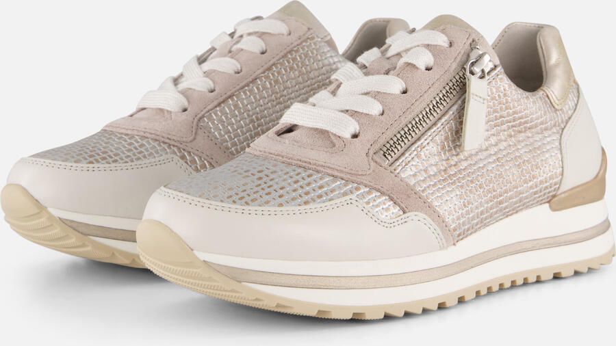Gabor Sneakers met sleehak Turijn vrijetijdsschoen lage schoen veterschoen met mooie metallic details - Foto 6