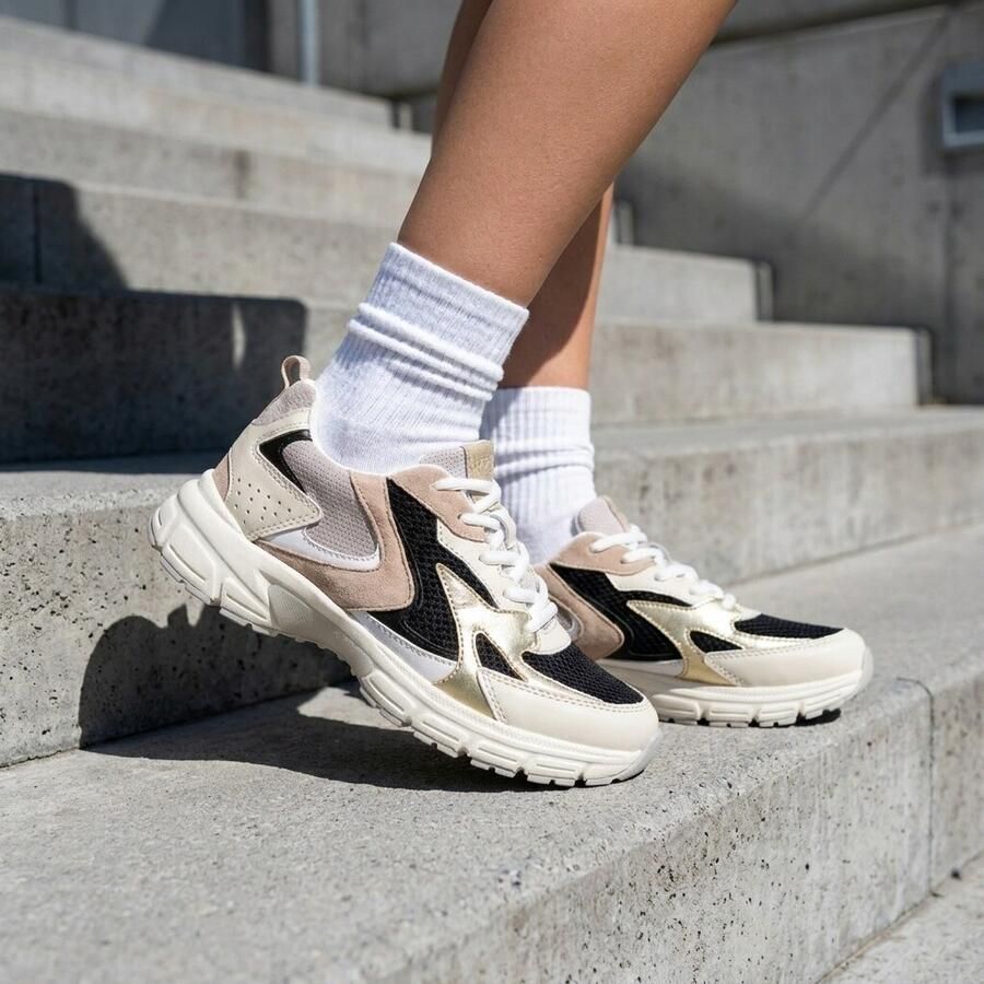 Gabor Sneakers met sleehak Florence vrijetijdsschoen lage schoen veterschoen in comfortwijdte g (= breed)