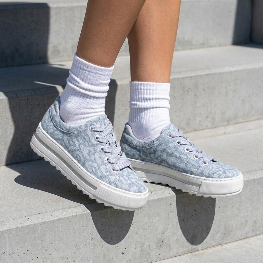 Gabor Sneakers blauw Synthetisch Dames