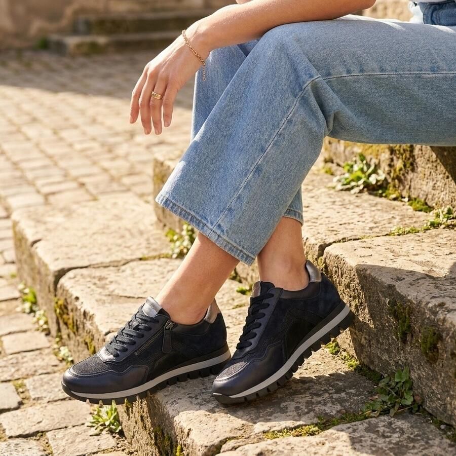 Gabor 76.436.86 Dames Sneakers donkerblauw
