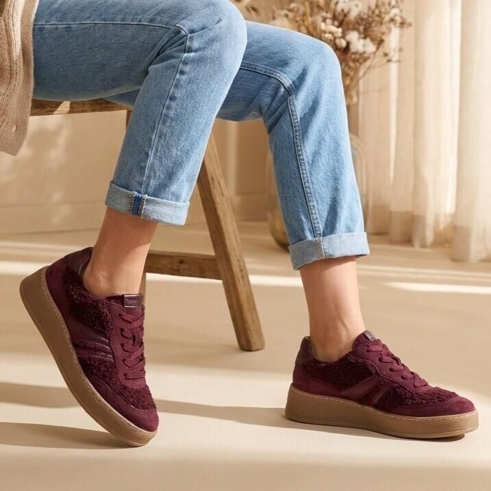 Gabor Sneaker 6018.01.008 Mulberry Teddy Wijdte G