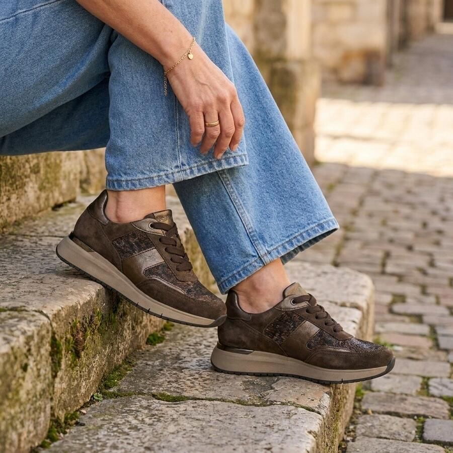 Gabor 76.445.63 dames sneakers (4 5) bruin