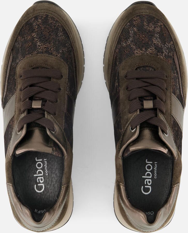 Gabor 76.445.63 dames sneakers (4 5) bruin - Foto 2