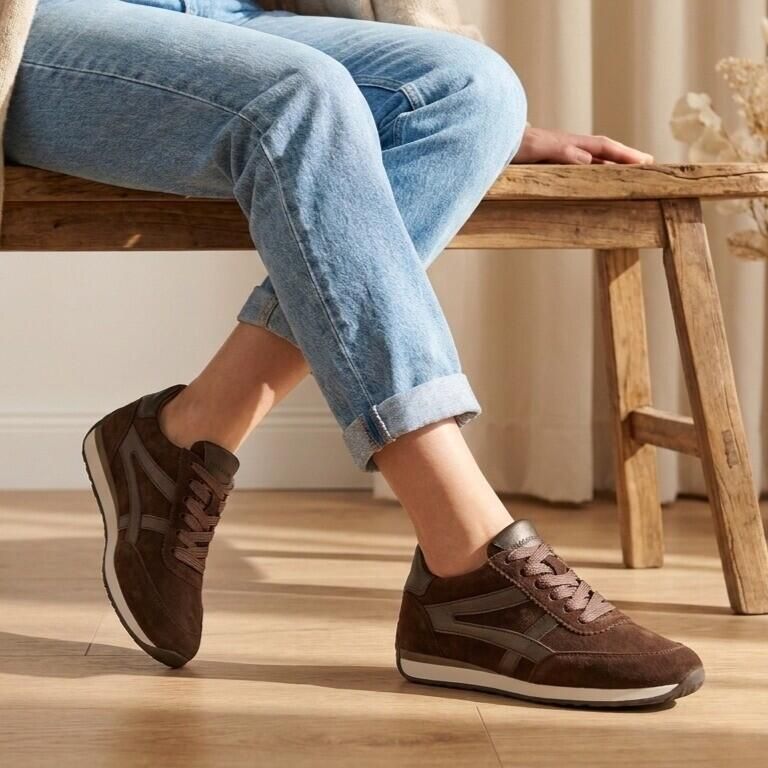 Gabor Sneakers bruin Suède