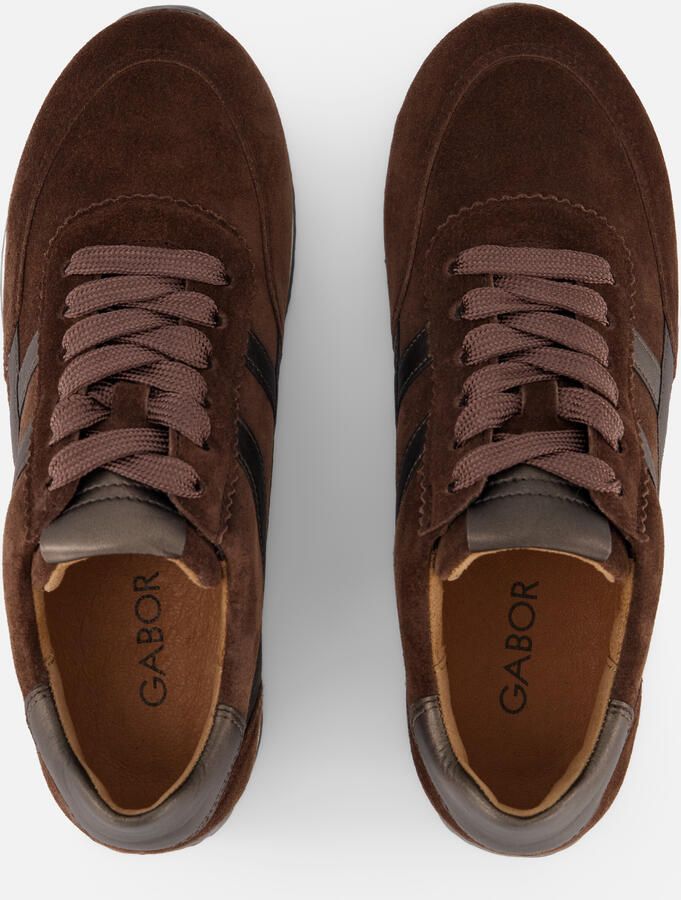 Gabor Sneakers bruin Suède - Foto 2