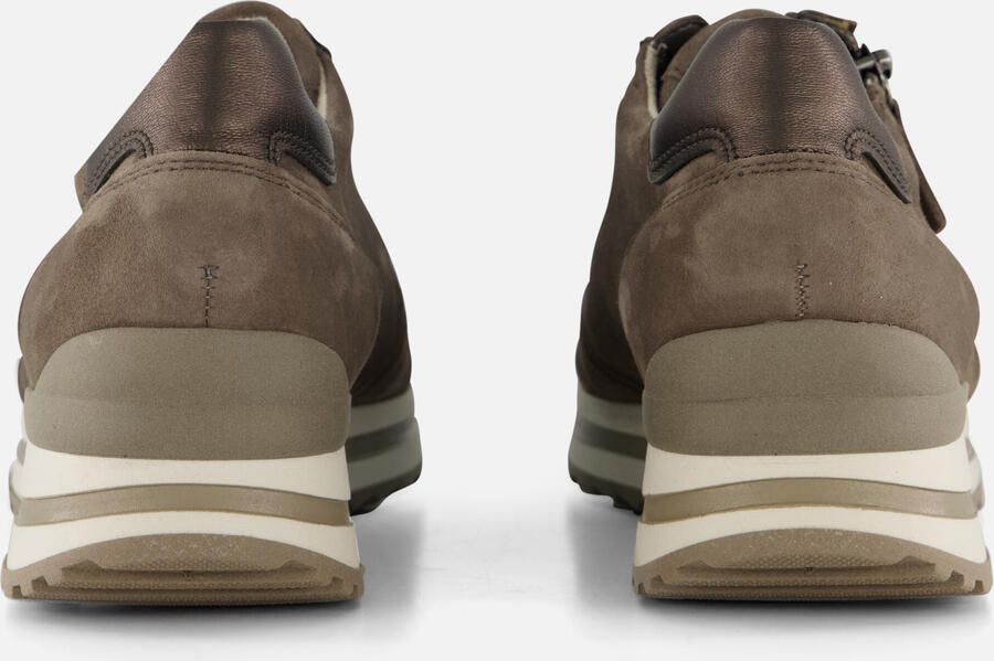 Gabor -art 76.528 20- sneaker- taupe-suede-veter rits-H leest - Foto 3
