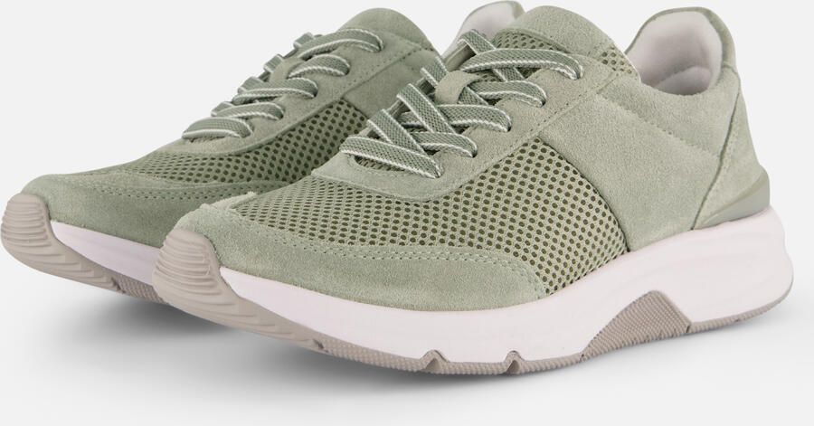 Gabor Sneakers groen Suéde