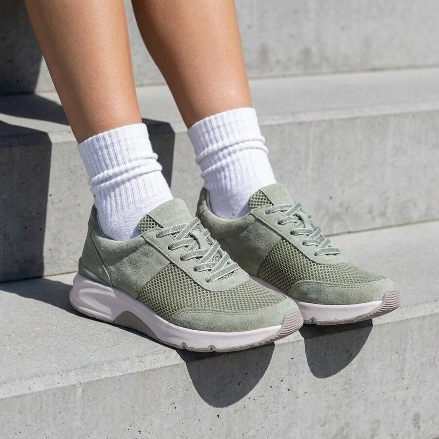 Gabor Sneakers groen Suéde - Foto 2