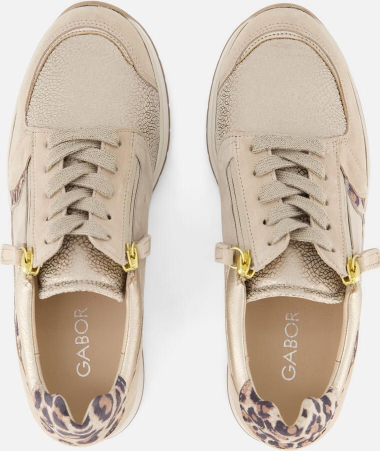 Gabor sneaker 86.307.62 beige combi Wijdte K extra breed - Foto 4