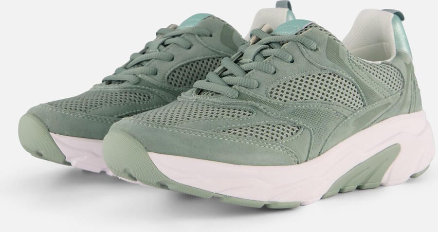 Gabor Sneakers Rollingsoft groen Suéde