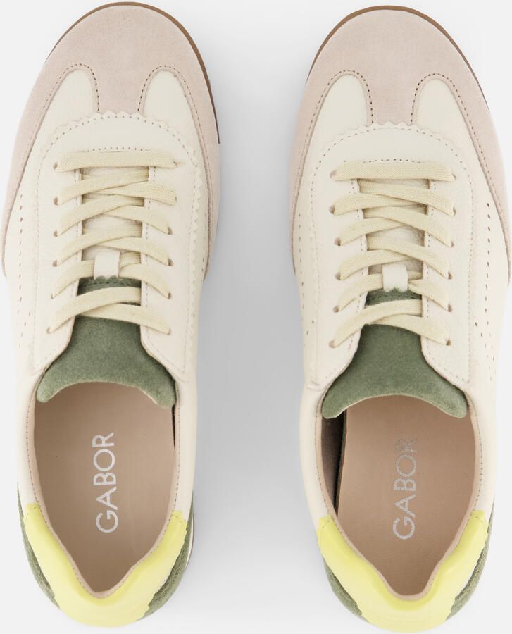 Gabor 432.2 Sneakers Dames Leren Sneaker Beige - Foto 2