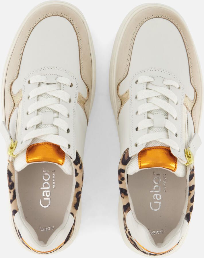 Gabor Sneaker Wit Panter Combi Wijdte K - Foto 2
