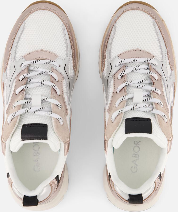 Gabor 536 Sneakers Dames Leren Sneaker Wit - Foto 4