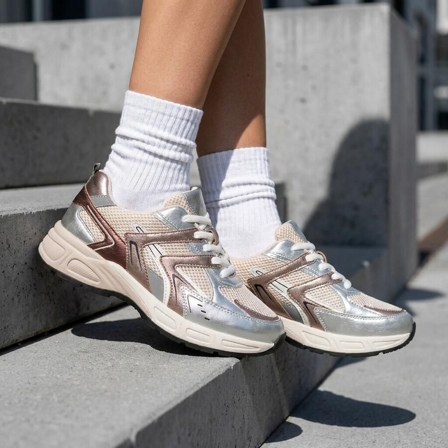 Gabor Rollingsoft Sneakers zilver Synthetisch - Foto 3