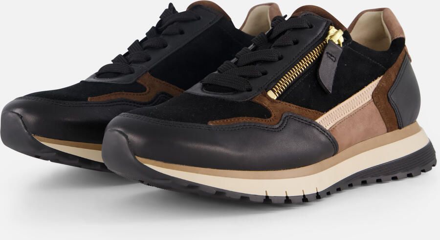 GABOR Lage Sneakers Dames 378 Maat: 43 Materiaal: Suède Kleur: Bruin