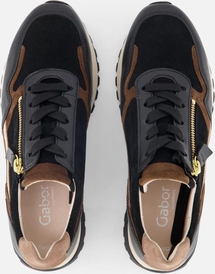 GABOR Lage Sneakers Dames 378 Maat: 43 Materiaal: Suède Kleur: Bruin - Foto 2