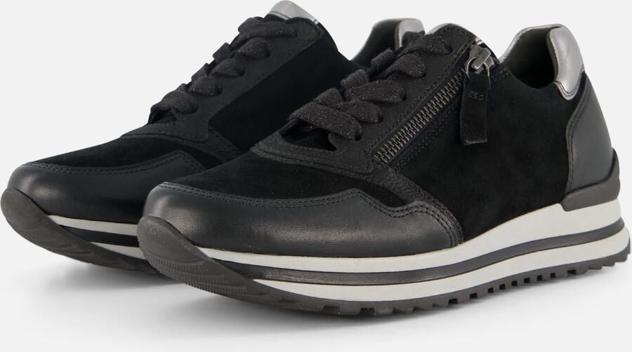 Gabor Sneakers met sleehak Turijn vrijetijdsschoen halfschoen veterschoen gepolsterde schacht h-breedte - Foto 7