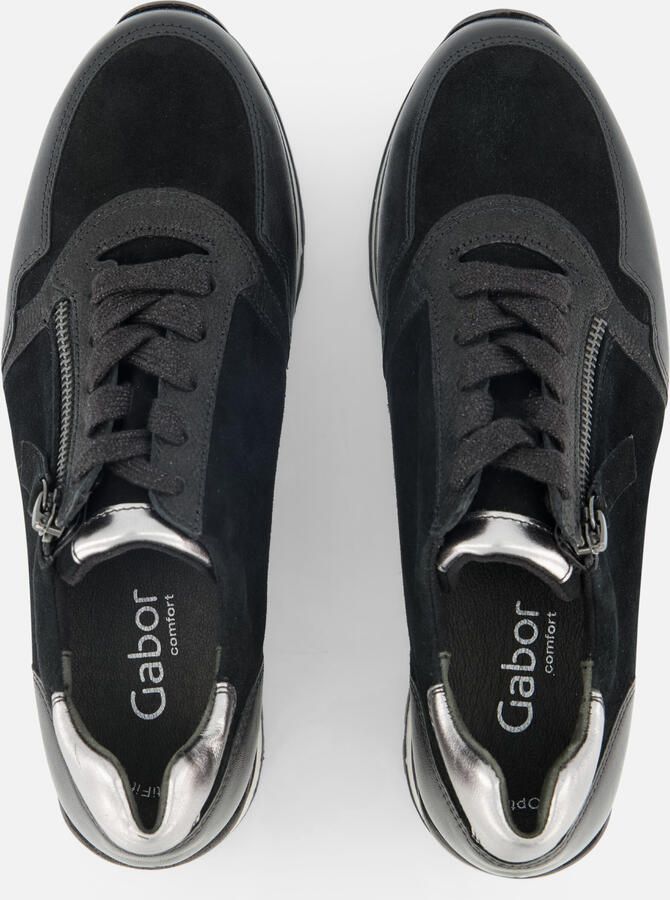 Gabor Sneakers met sleehak Turijn vrijetijdsschoen halfschoen veterschoen gepolsterde schacht h-breedte - Foto 5