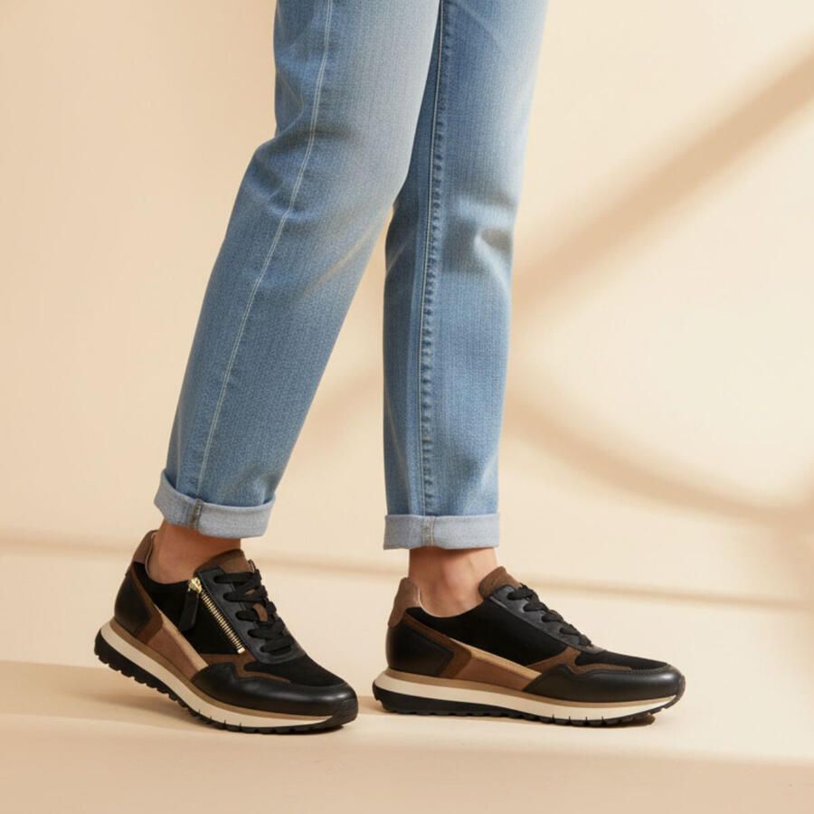 GABOR Lage Sneakers Dames 378 Maat: 43 Materiaal: Suède Kleur: Bruin - Foto 2
