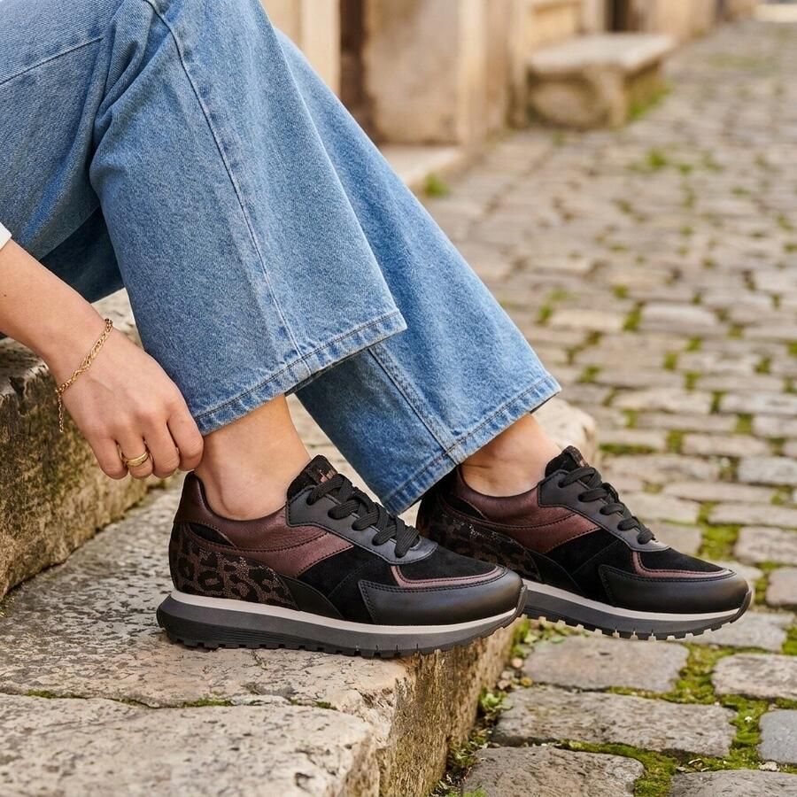 Gabor Sneakers zwart Suede
