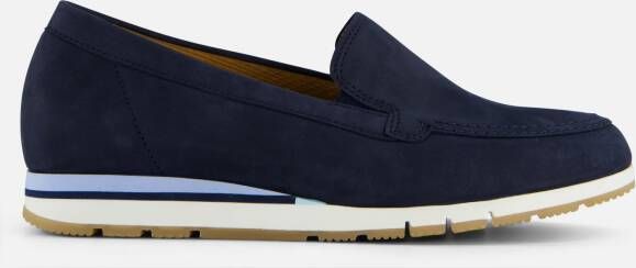 Gabor Instappers blauw Nubuck