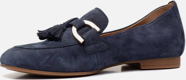 Gabor Instappers blauw Nubuck Dames