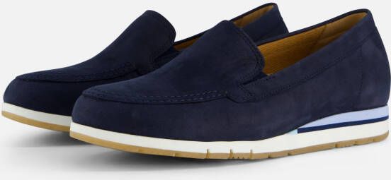 Gabor Blauwe Suède Comfort Ballerina Schoenen Blue Dames