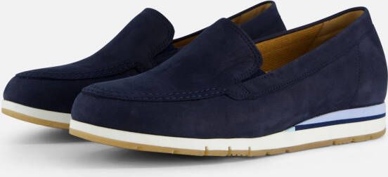 Gabor Blauwe Suède Comfort Ballerina Schoenen Blue Dames