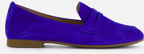 Gabor Instappers blauw Suede