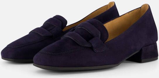 Gabor Instappers blauw Suede Dames