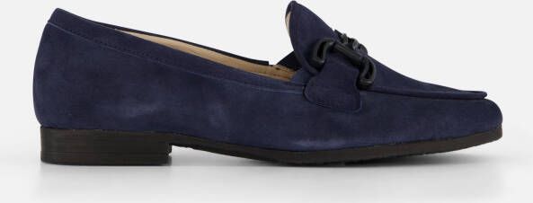 Gabor Instappers blauw Suede