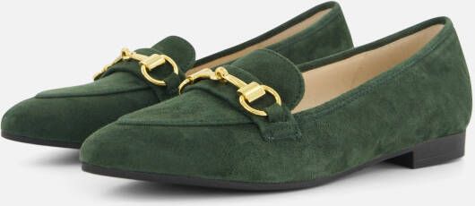 Gabor Instappers groen Suede Dames