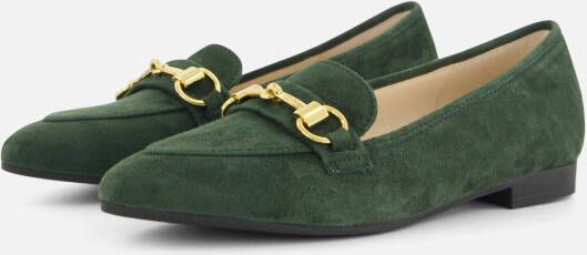 Gabor Instappers groen Suede Dames