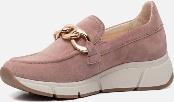 Gabor Dames roze donker ballerina's & mocassins
