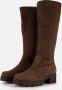Gabor Velours Taupe Sportlaars met Rits Beige Dames - Thumbnail 2