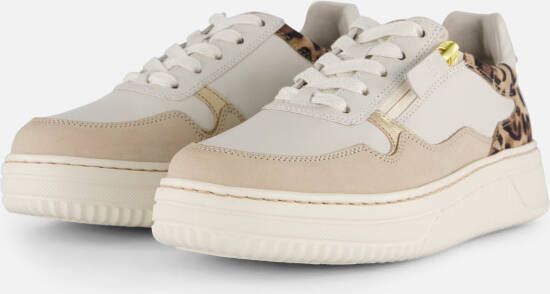 Gabor Leopard Sneakers wit Leer