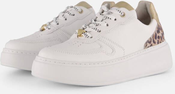 Gabor Leopard Sneakers wit Leer
