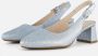 Gabor Slingback Pumps blauw Suede - Thumbnail 2